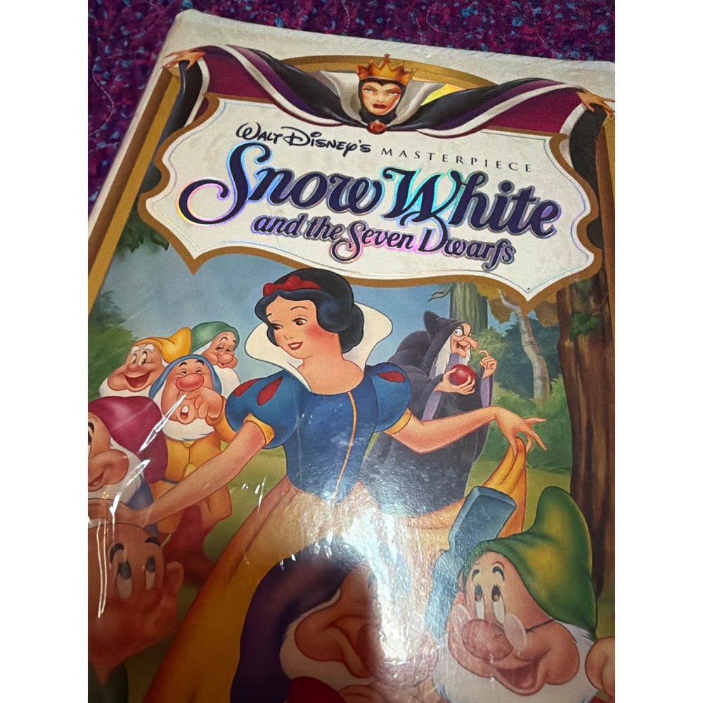 Disney Snow White and the Seven Dwarfs VHS Masterpiece Collection Sealed - Picture 5 of 5